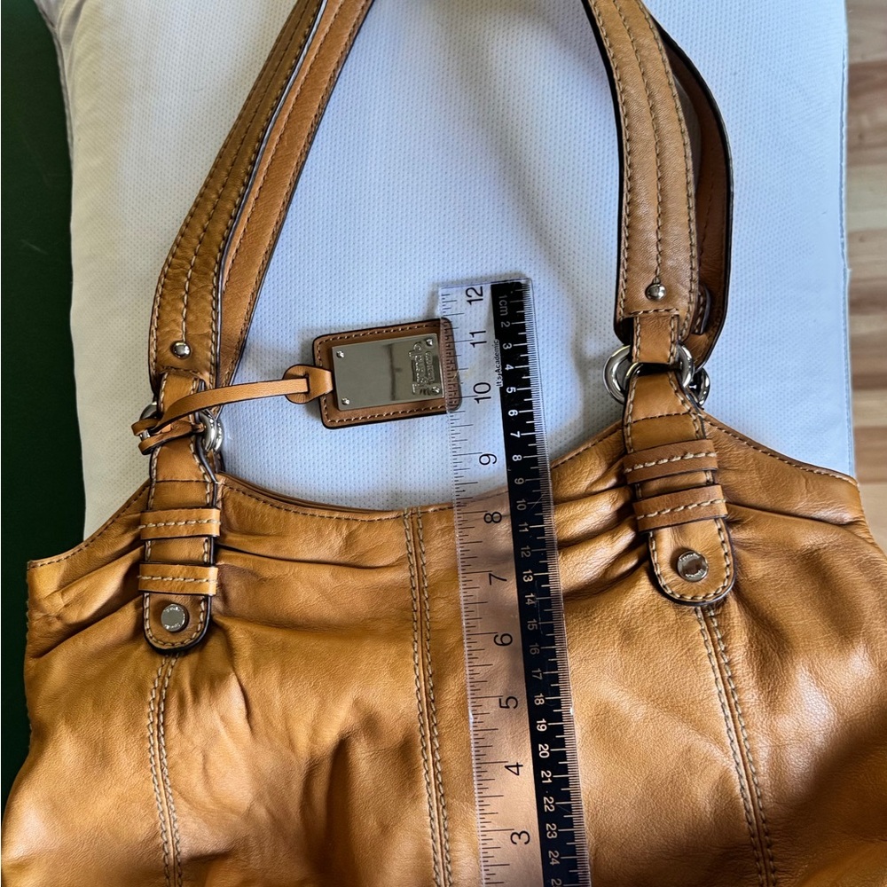 Tignanello Tan Leather Women's hand shoulder Bag boho